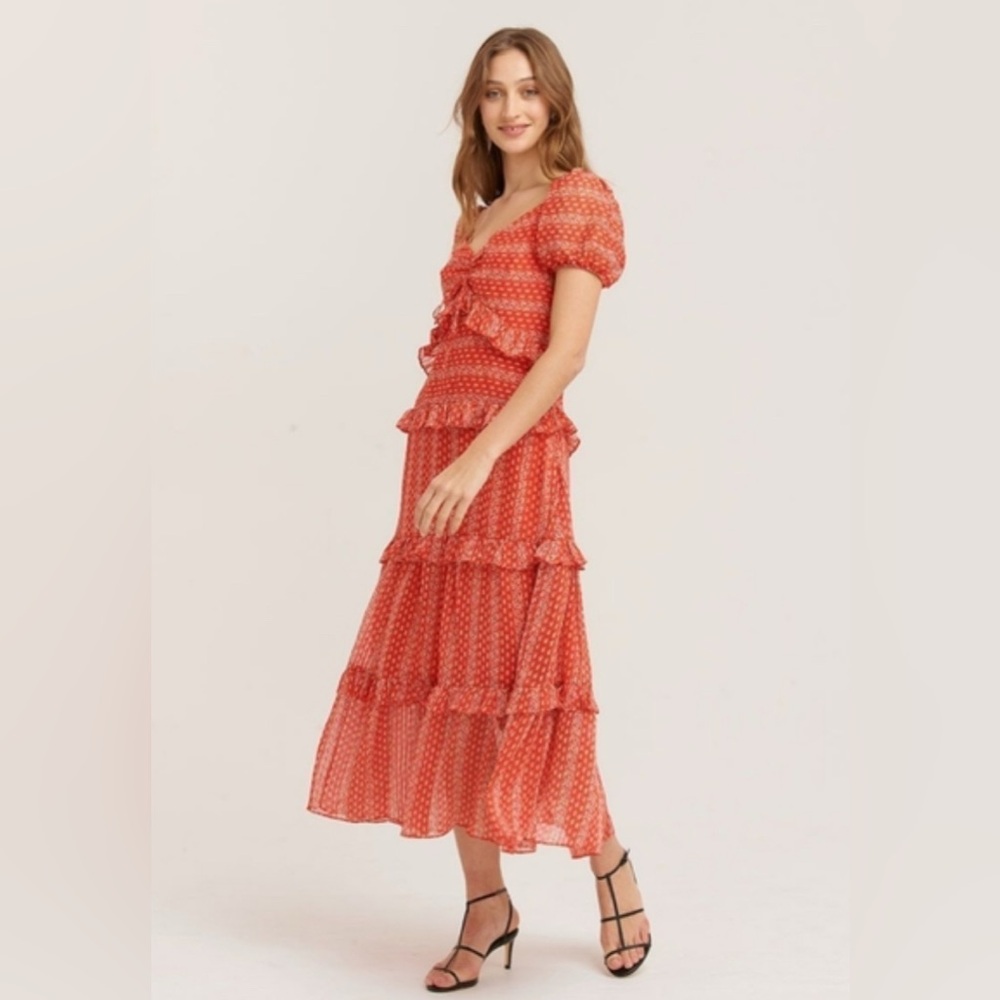NWT Cooper St Sutton Tiered Midi Dress